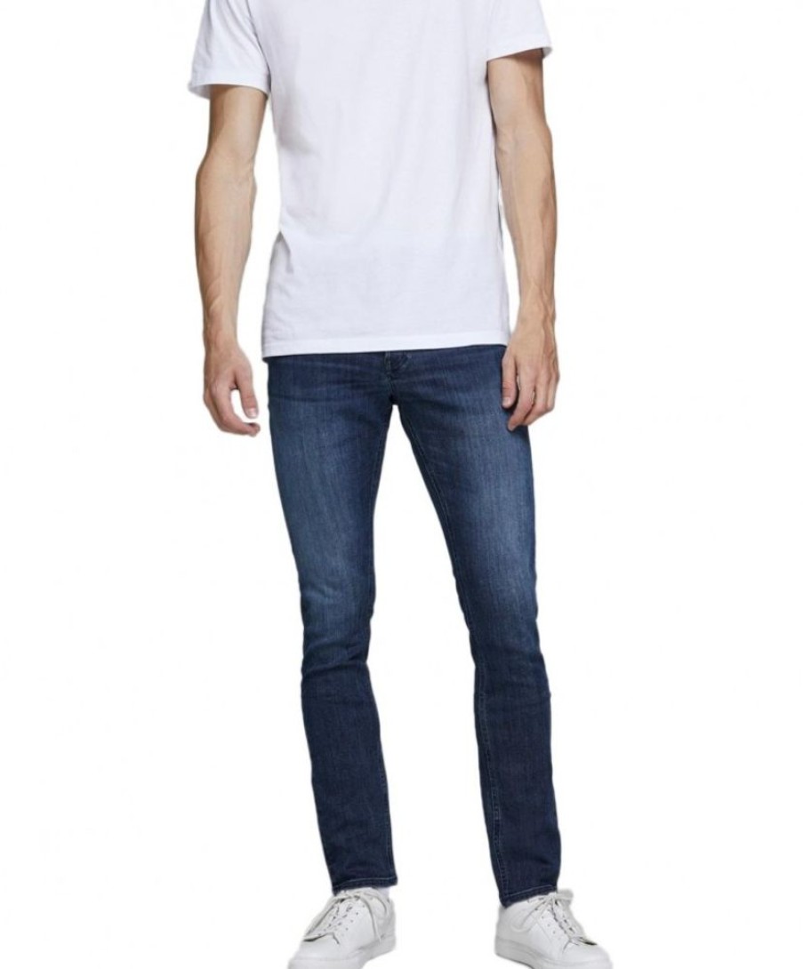 Herren Jack & Jones Slim Fit | Jack & Jones Jeans Slim Fit Glenn Original In Indigo Blue