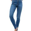 Damen Angels Skinny | Angels Jeans Skinny Button Mit Doppelknopf In Used-Optik