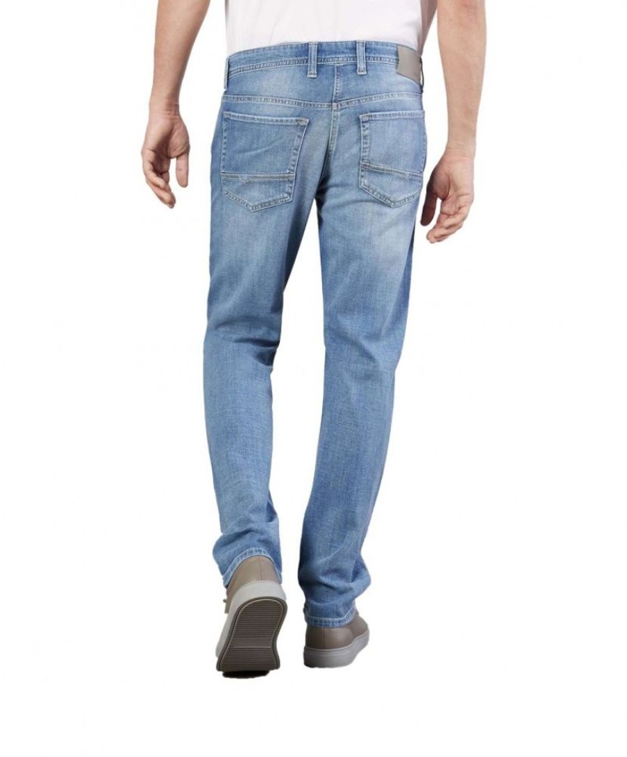 Herren MAC Regular Fit | Mac Arne Pipe Jeans Modern Fit In Hellem Blau