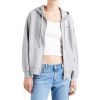 Damen Levis Pullover | Levis Hoodie Standard Mit Reisverschluss In Hellgrau