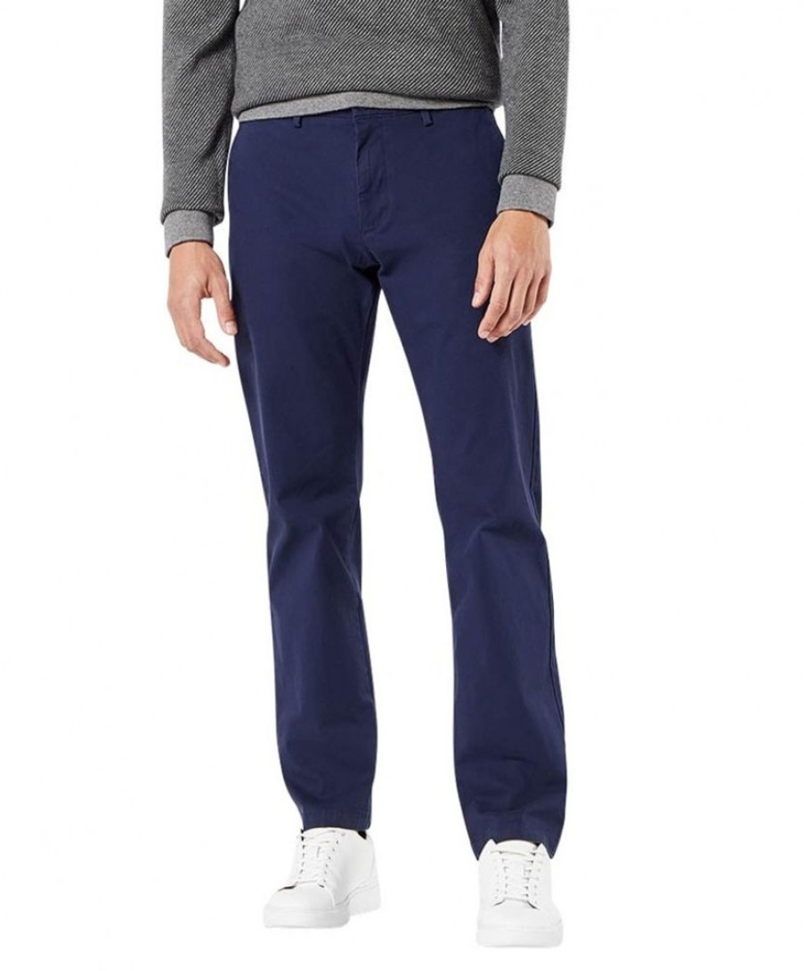 Herren Dockers Stoffhosen | Dockers Hose Chino Straight Fit In Blauem Pembroke | Jeans-Meile.De