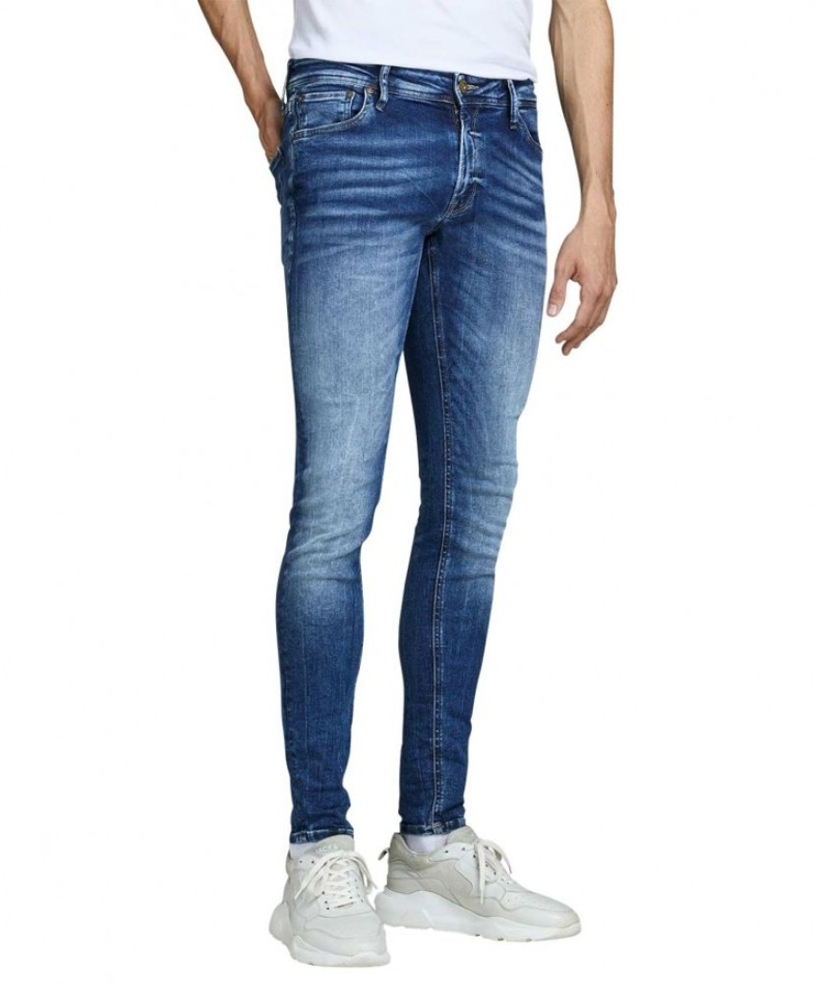 Herren Jack & Jones Skinny Fit | Jack & Jones Jeans Skinny Fit Tom Aus Super-Stretch