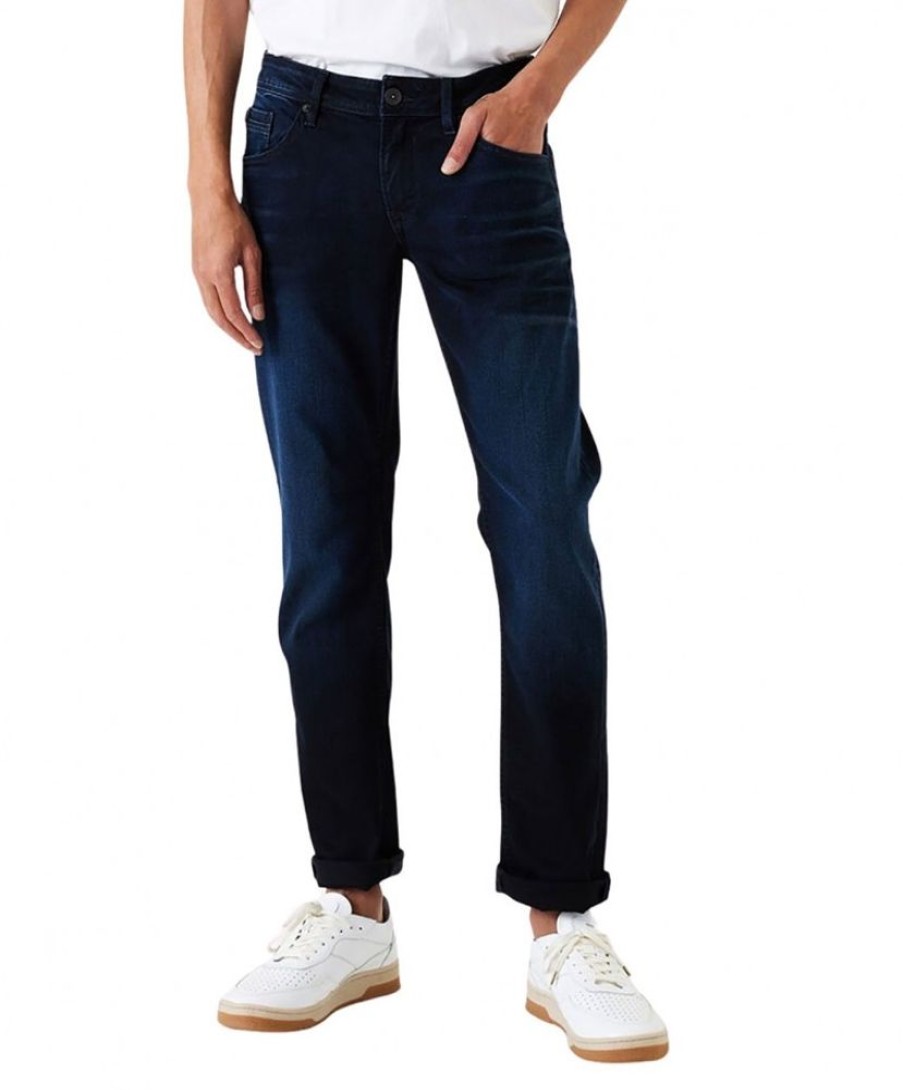 Herren Garcia Slim Fit | Garcia Jeans Slim Fit Savio 630 In Dunklem Dark Used