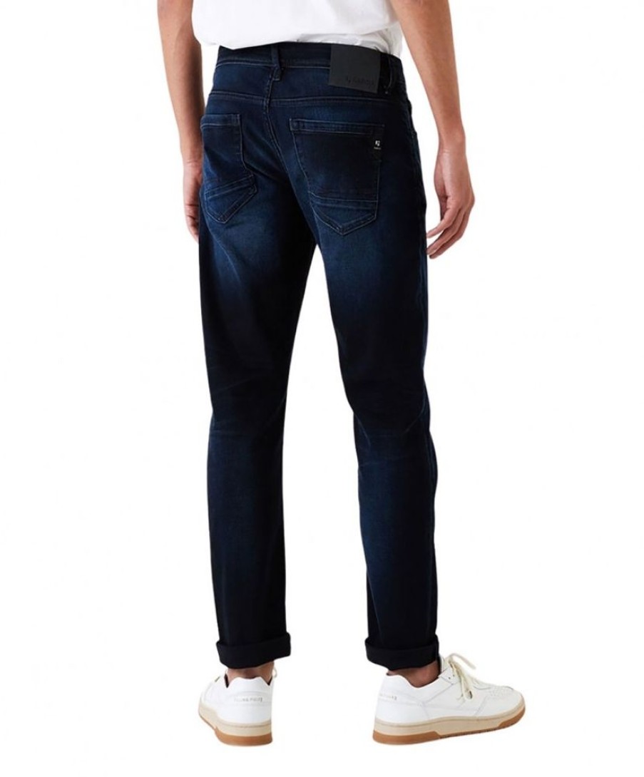 Herren Garcia Slim Fit | Garcia Jeans Slim Fit Savio 630 In Dunklem Dark Used