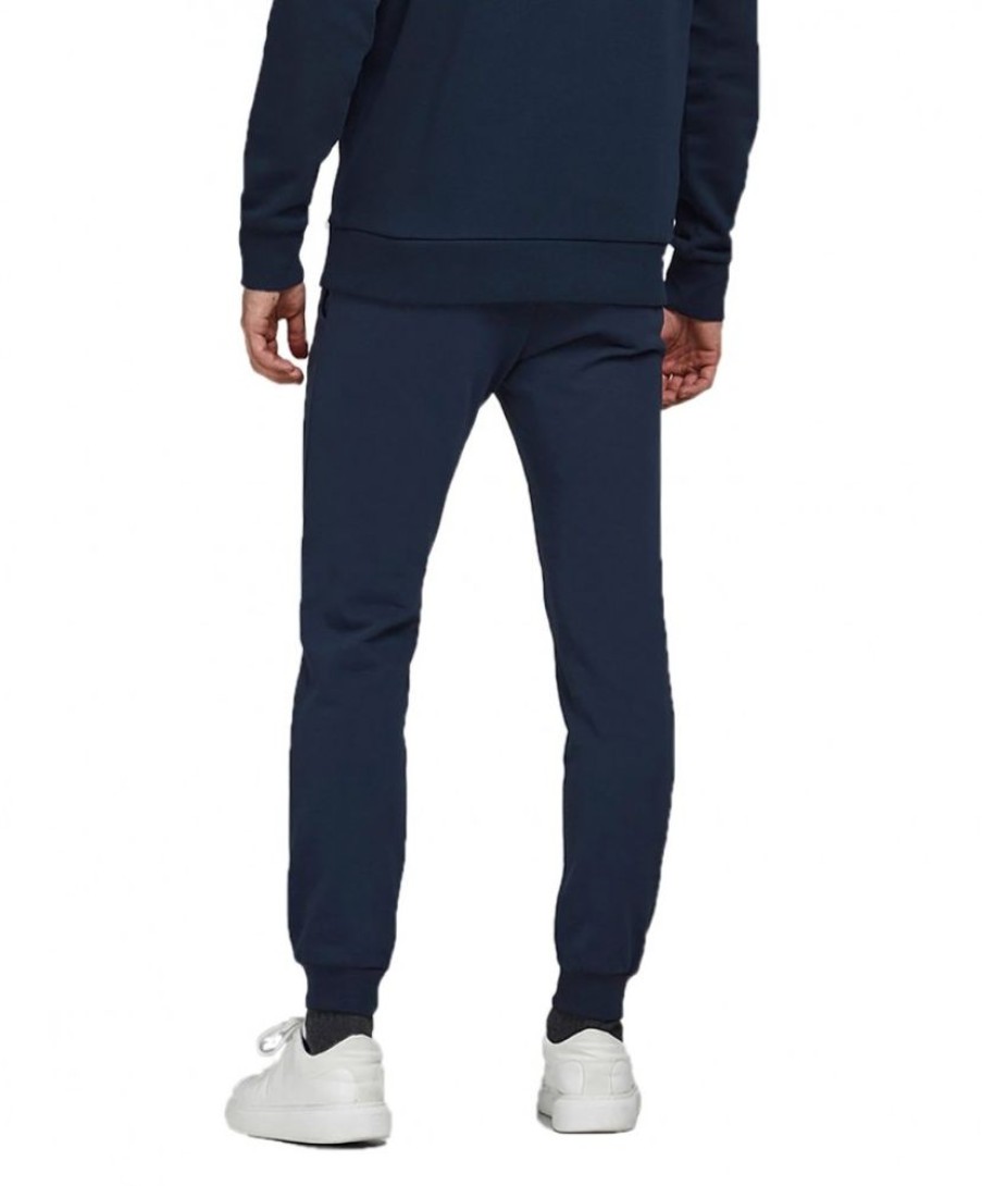 Herren Jack & Jones Jogginghosen | Jack & Jones Jogginghose Gordon Aus Dunkelblauer Baumwolle