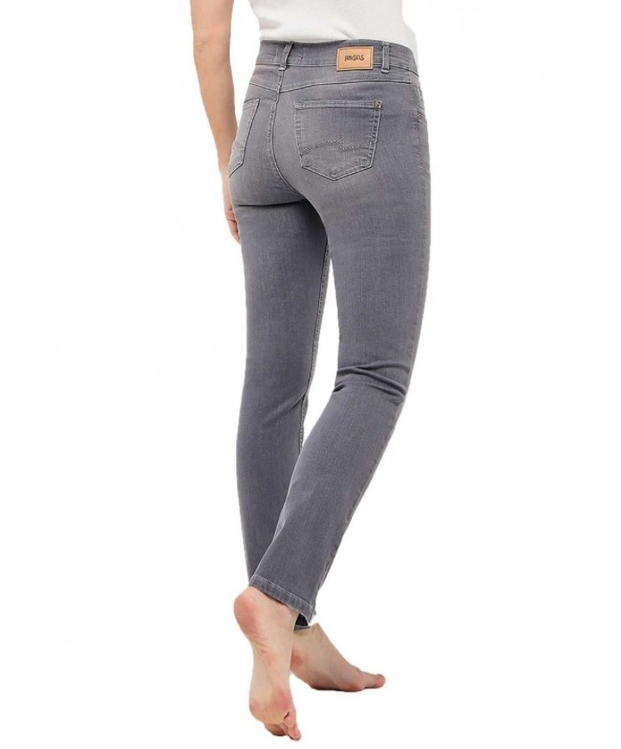 Damen Angels Straight Leg | Angels Jeans Cici Mit Straight Leg In Dunkelgrau