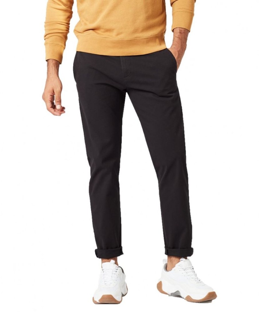 Herren Dockers Chinohosen | Dockers Chino Hose Alpha Mit Tapered Fit In Schwarz