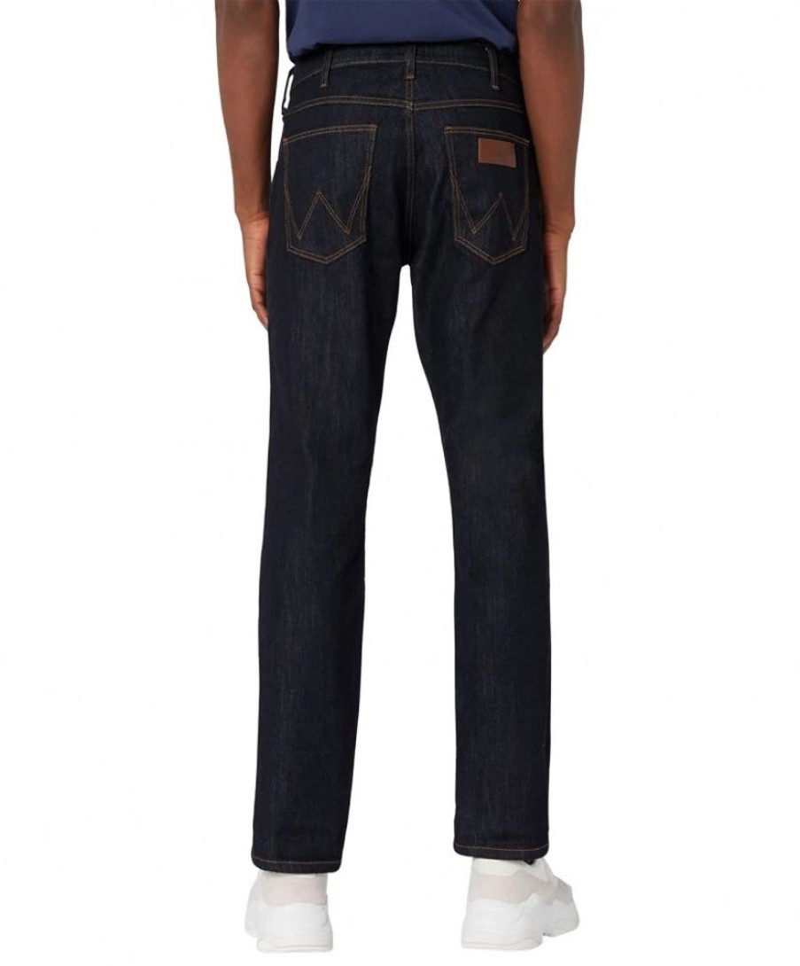 Herren Wrangler Straight Leg | Wrangler Herren Jeans Regular Fit Greensboro In Dark Rinse