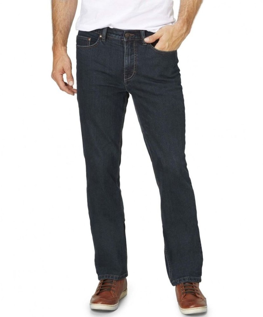 Herren Paddocks Straight Leg | Paddocks Ranger Jeans Slim Fit In Blue Black Tinted