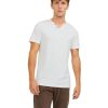 Herren Jack & Jones Shirts | Jack & Jones T-Shirt Mit Splitneck In Cloud Dancer