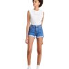 Damen Levis Shorts | Levis Damen Jeans Shorts Long 501 Mit Hohem Bund