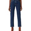 Damen Wrangler Skinny | Wrangler Wild West Jeans Mit Hohem Bund In Stonewash