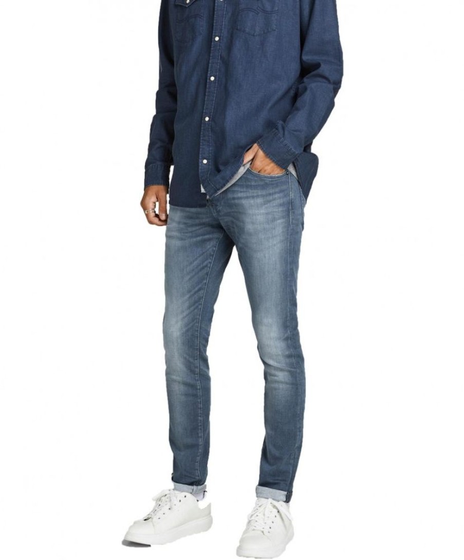 Herren Jack & Jones Stretch Jeans | Jack & Jones Glenn Icon Jeans Slim Fit Mit Super Stretch