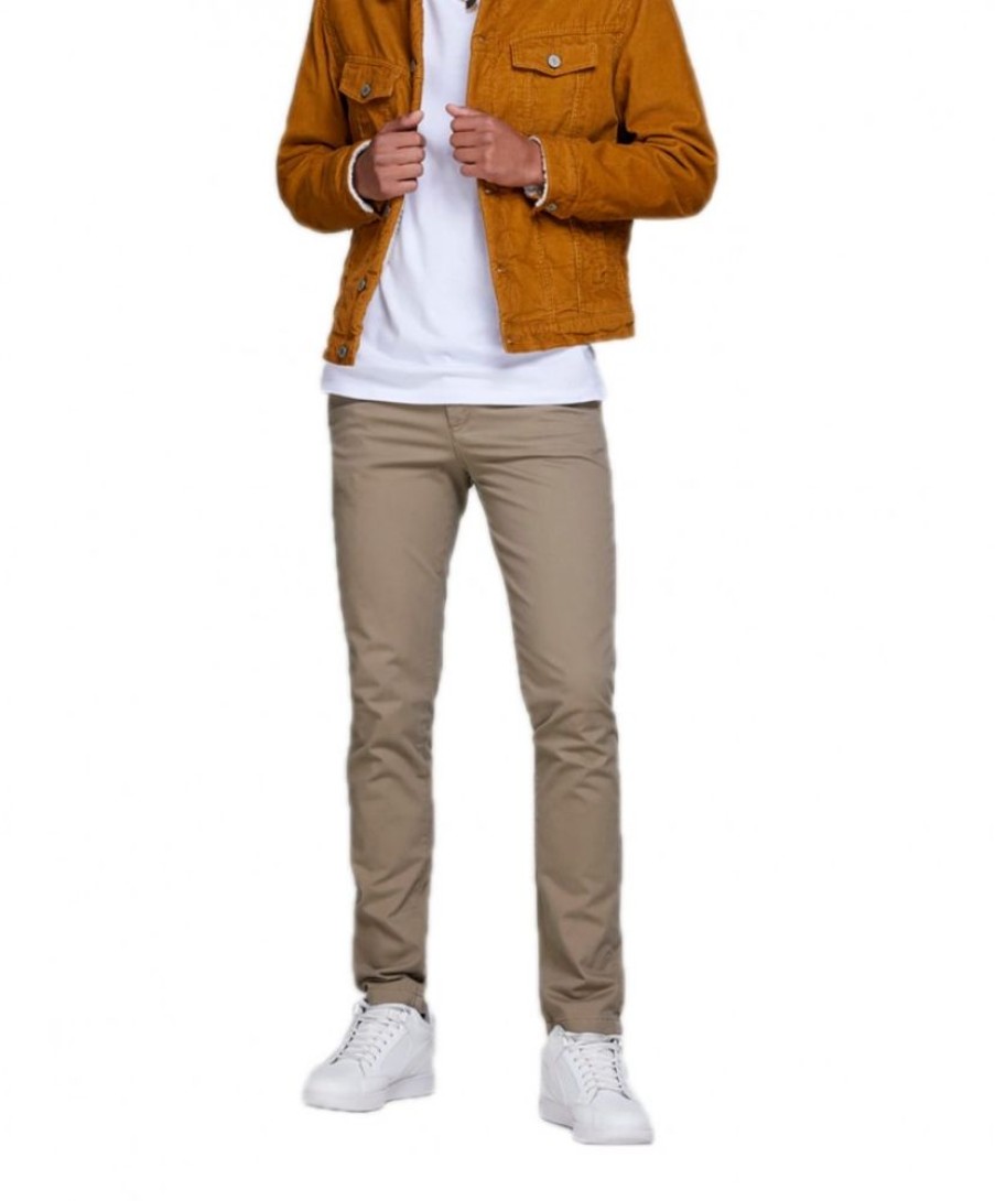 Herren Jack & Jones Chinohosen | Jack & Jones Slim-Fit Chino Marco Mit Konischer Beinform