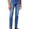 Herren Wrangler Skinny Fit | Wrangler Bryson Jeans Skinny Fit In Smoxy Sea Waschung