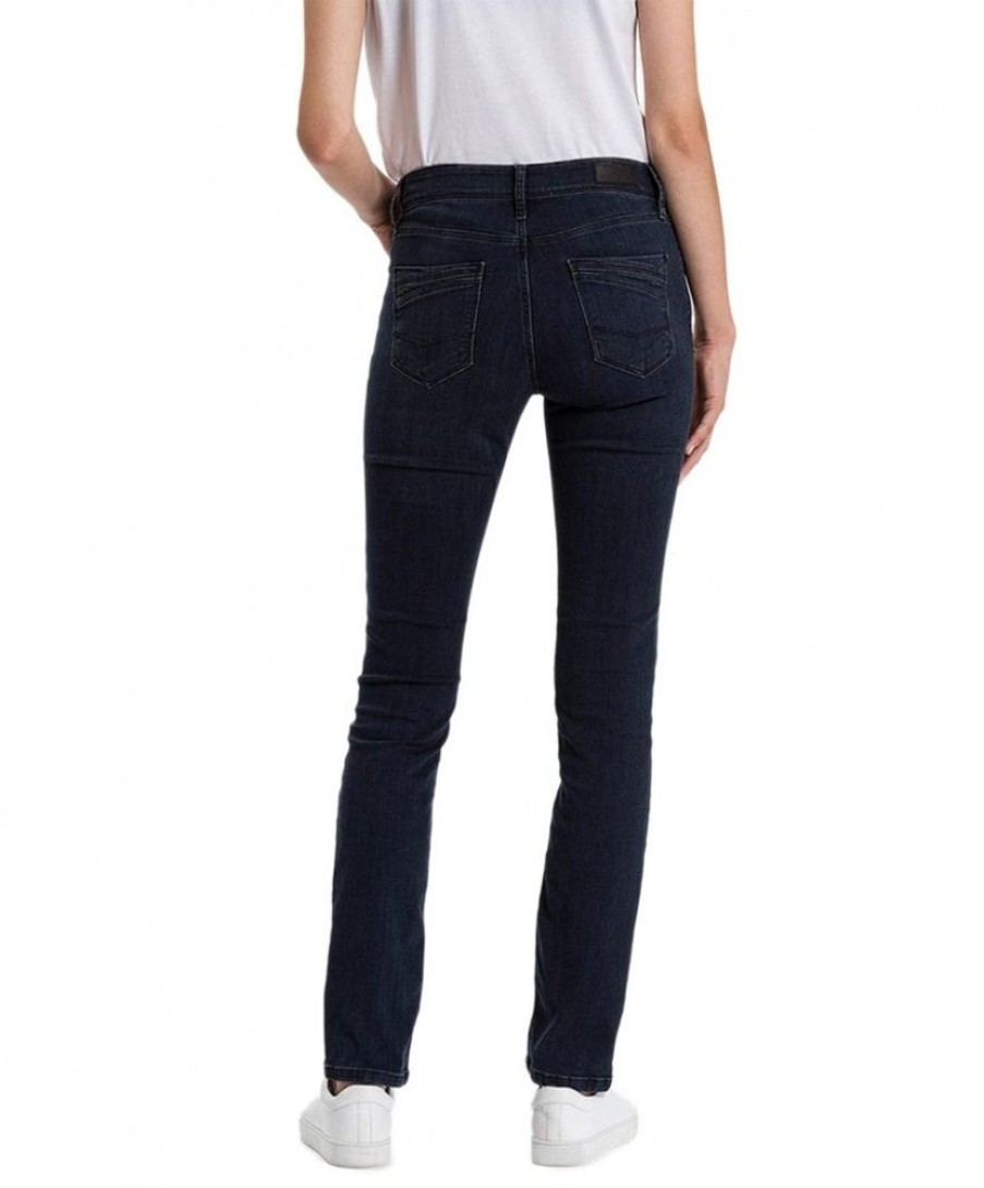 Damen Cross Slim Fit | Cross Damen Jeans Anya In Dunkelblauer Waschung