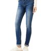 Damen Garcia Slim Fit | Garcia Jeans Slim Fit Celia 244 In Mittelblauem Used-Look