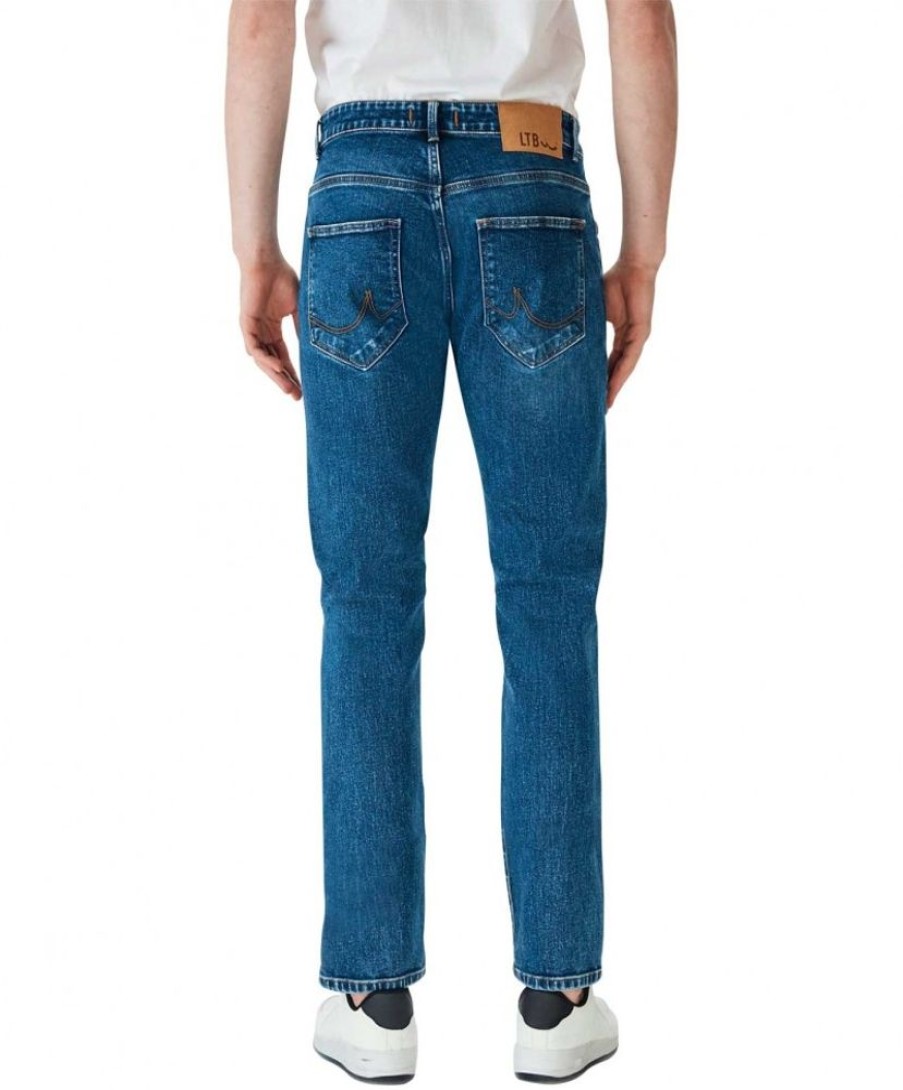 Herren LTB Straight Leg | Ltb Jeans Straight Fit Hollywood Z D In Blauem Allon Safe