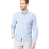 Herren Dockers Hemden | Dockers Hellblaues Oxford Shirt In Schmaler Passform