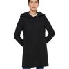 Damen Vero Moda Jacken | Vero Moda Ubergangsmantel Dona In Schwarz Mit Groser Kapuze