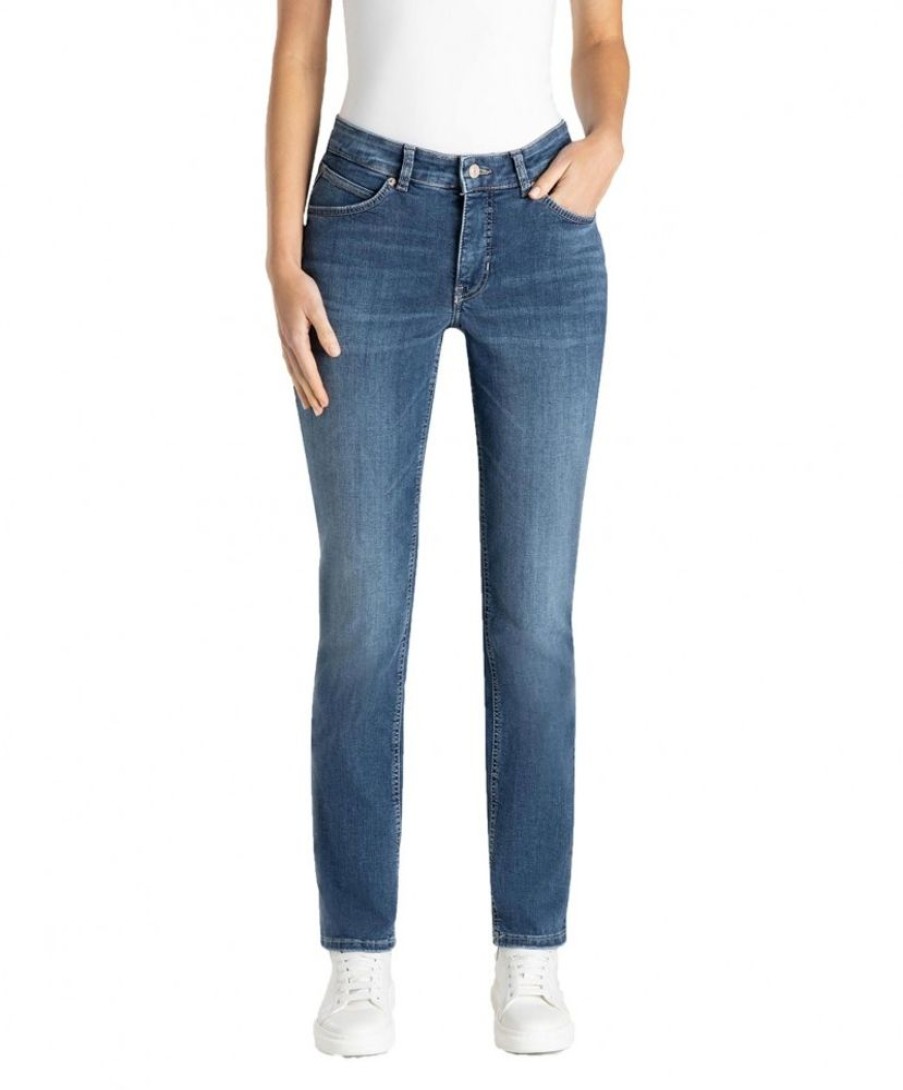 Damen MAC Regular | Mac Jeans Feminine Fit Melanie In Mittelblauer Waschung