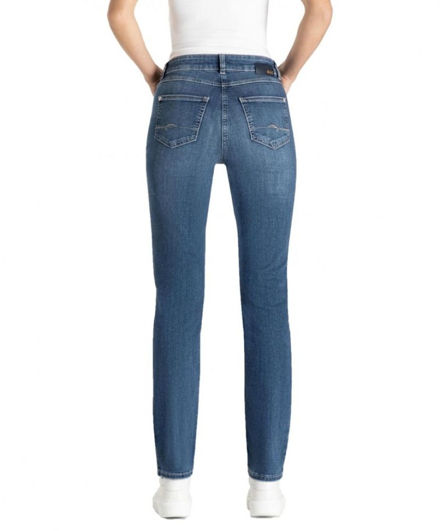 Damen MAC Regular | Mac Jeans Feminine Fit Melanie In Mittelblauer Waschung