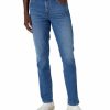 Herren Wrangler Slim Fit | Wrangler Texas Slim Jeans In Mittelblauer Maverik Waschung