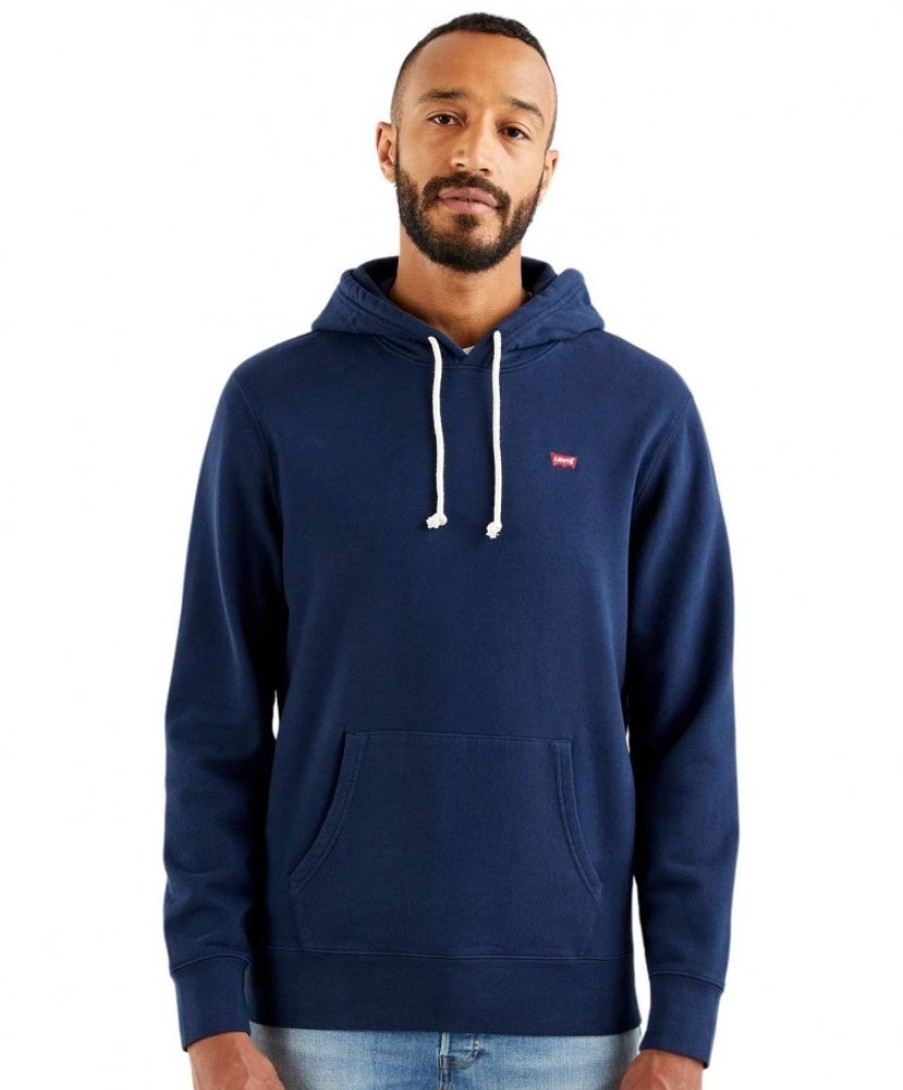 Herren Levis Pullover | Levi'S Hoodie Original Housemark Mit Kleinem Logo In Blau