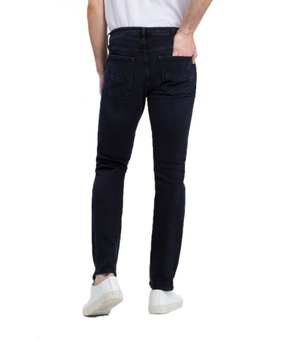 Herren Cross Slim Fit | Cross Jeans Damien Slim Jeans In Blue Black Waschung