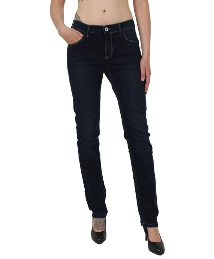 Damen Pioneer Regular | Pioneer Jeans Straight Sally In Dunkelblauer Waschung