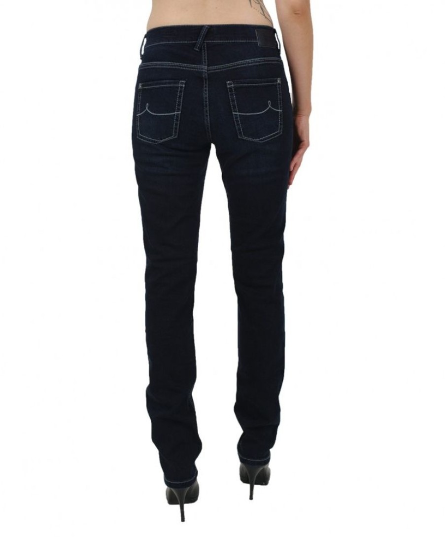 Damen Pioneer Regular | Pioneer Jeans Straight Sally In Dunkelblauer Waschung