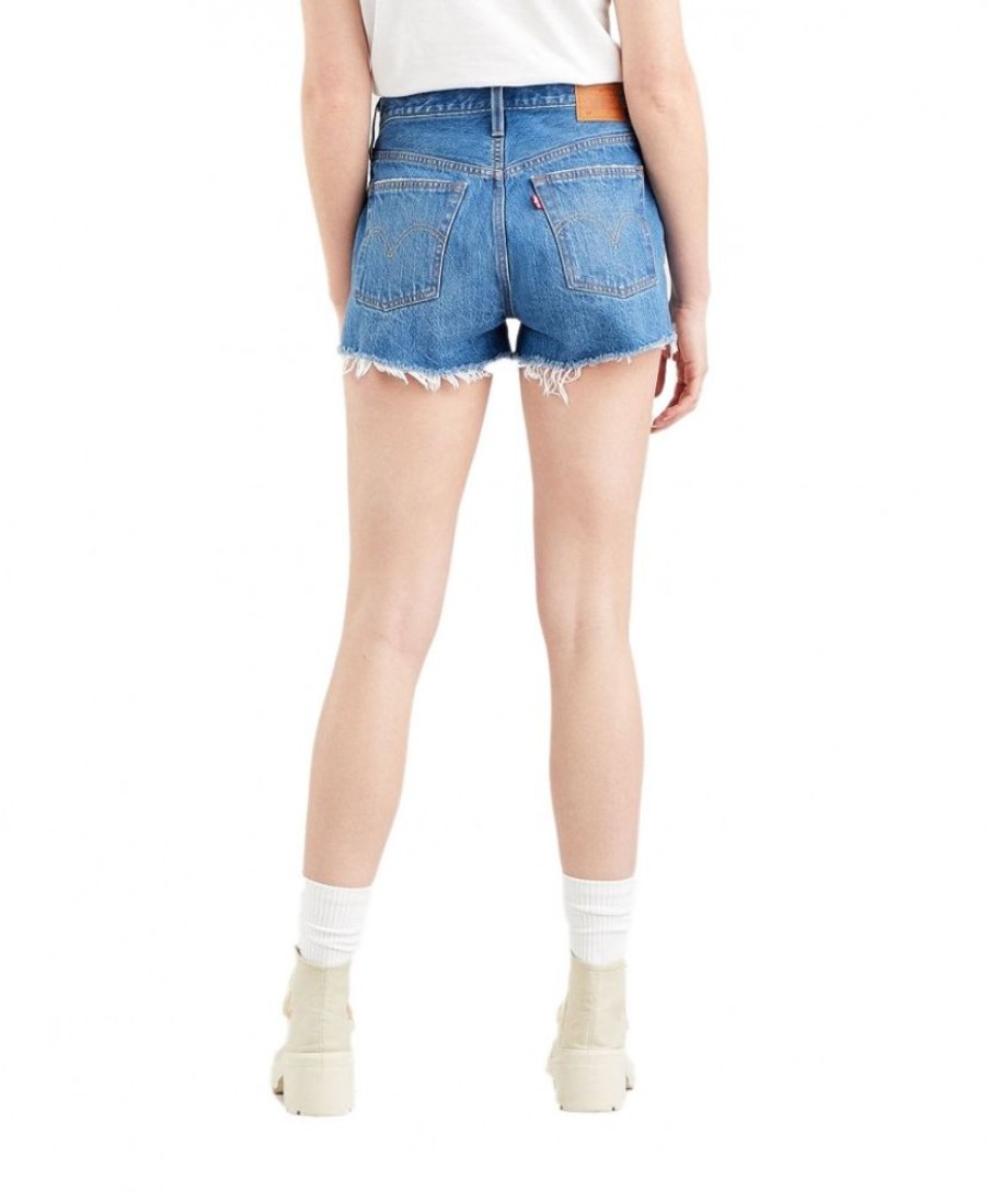 Damen Levis Shorts | Levi'S Jeans-Shorts 501 Original Mit Ausgefranstem Saum