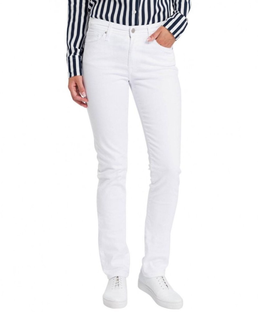 Damen Cross Slim Fit | Cross Jeans Slim Fit Anya Mit High Waist In Weis