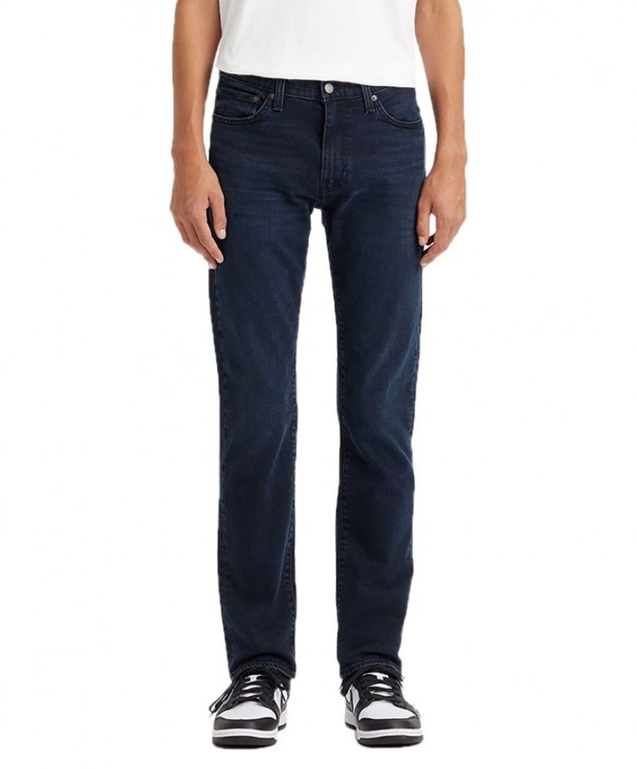 Herren Levis Stretch Jeans | Levi'S 511 Slim Fit Jeans In Dunkelblauen Stonewash