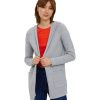 Damen Vero Moda Jacken | Vero Moda Strick Cardigan Open Hood Doffy In Grau