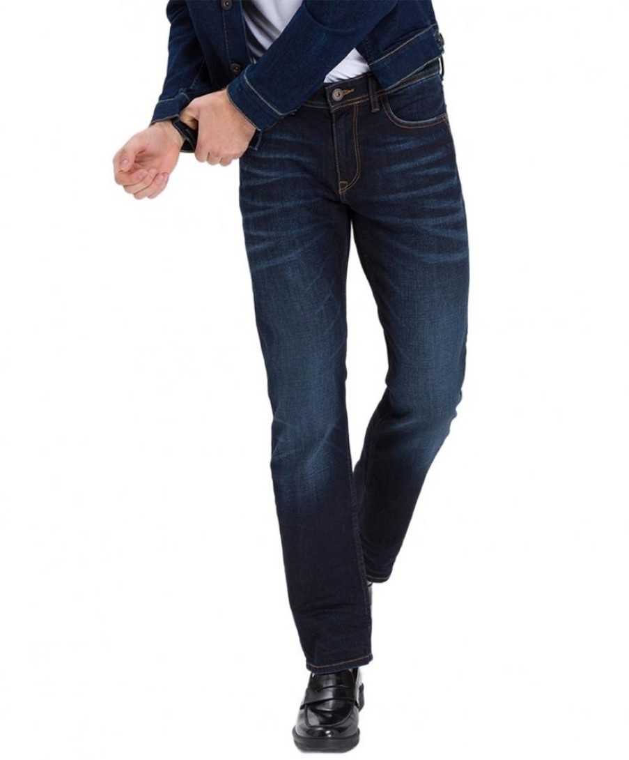 Herren Cross Tapered | Cross Jeans Relaxed Fit Antonio In Deep Blue