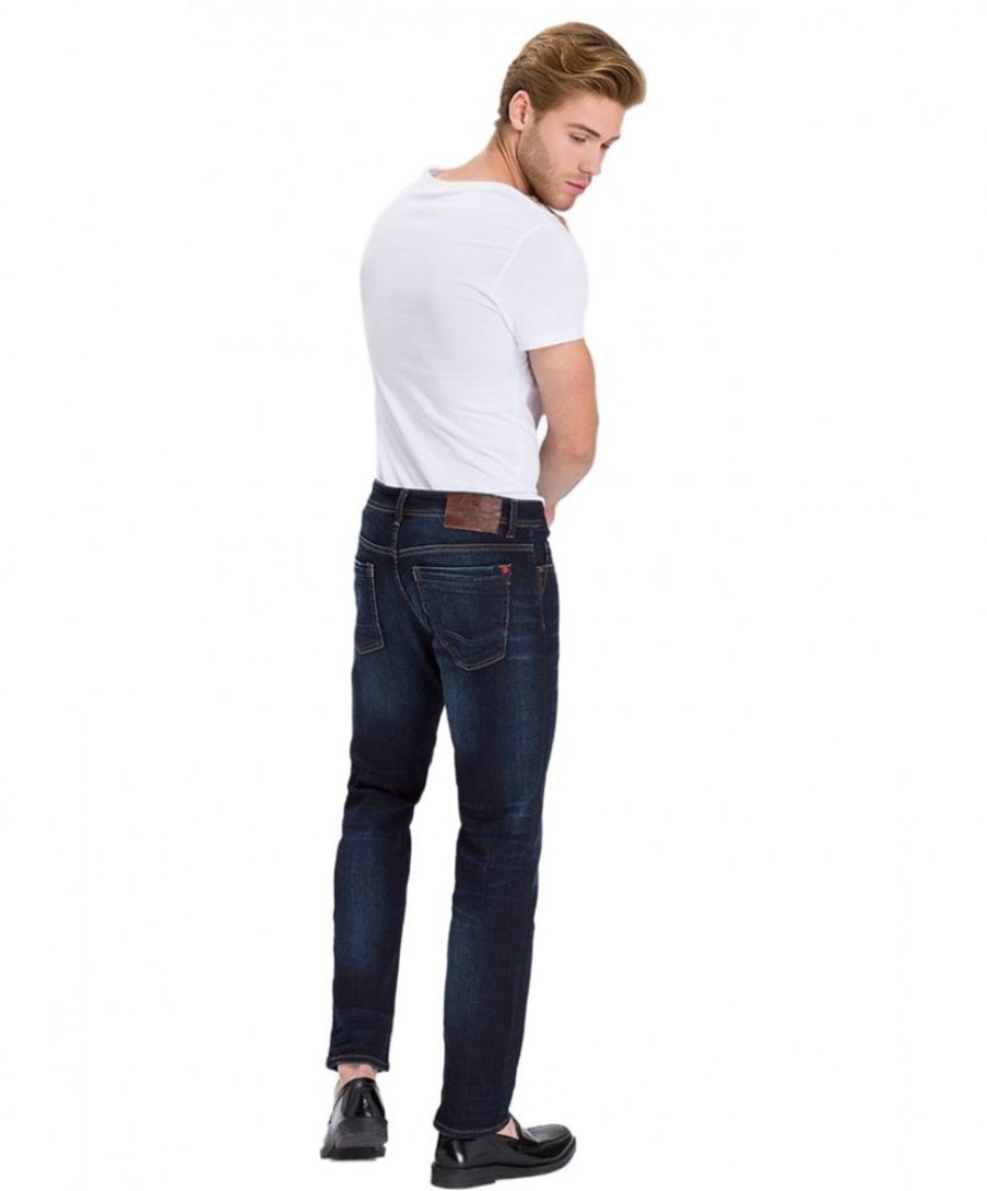 Herren Cross Tapered | Cross Jeans Relaxed Fit Antonio In Deep Blue