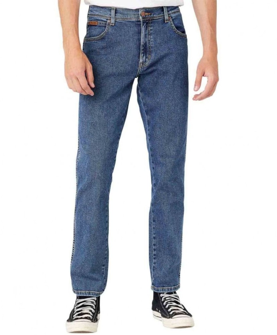 Herren Wrangler Slim Fit | Wrangler Herren-Jeans Texas Slim In Stonewash