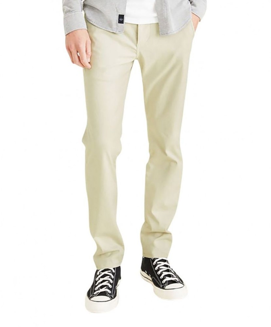 Herren Dockers Chinohosen | Dockers Khaki Hose Alpha Im Skinny Fit Aus Flex-Stretch