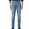 Herren Wrangler Straight Leg | Wrangler Texas Stretch-Jeans In Blauem Worn Broke