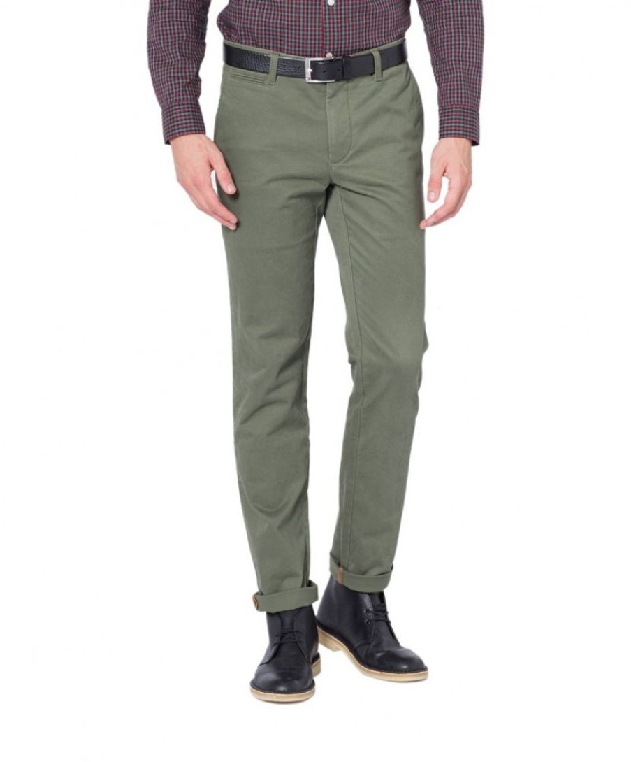 Herren Dockers Stoffhosen | Dockers Marina - Enger Schnitt In Dunklem Grun | Jeans-Meile.De