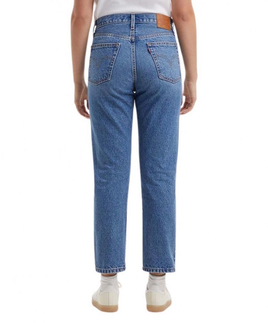 Damen Levis Regular | Levi'S 501 Crop 501 Jeans Mit ⅞ Lange In Mittelblau