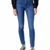 Damen Wrangler Skinny | Wrangler Jeans Skinny Fit Mit High Rise In Blauem Camellia