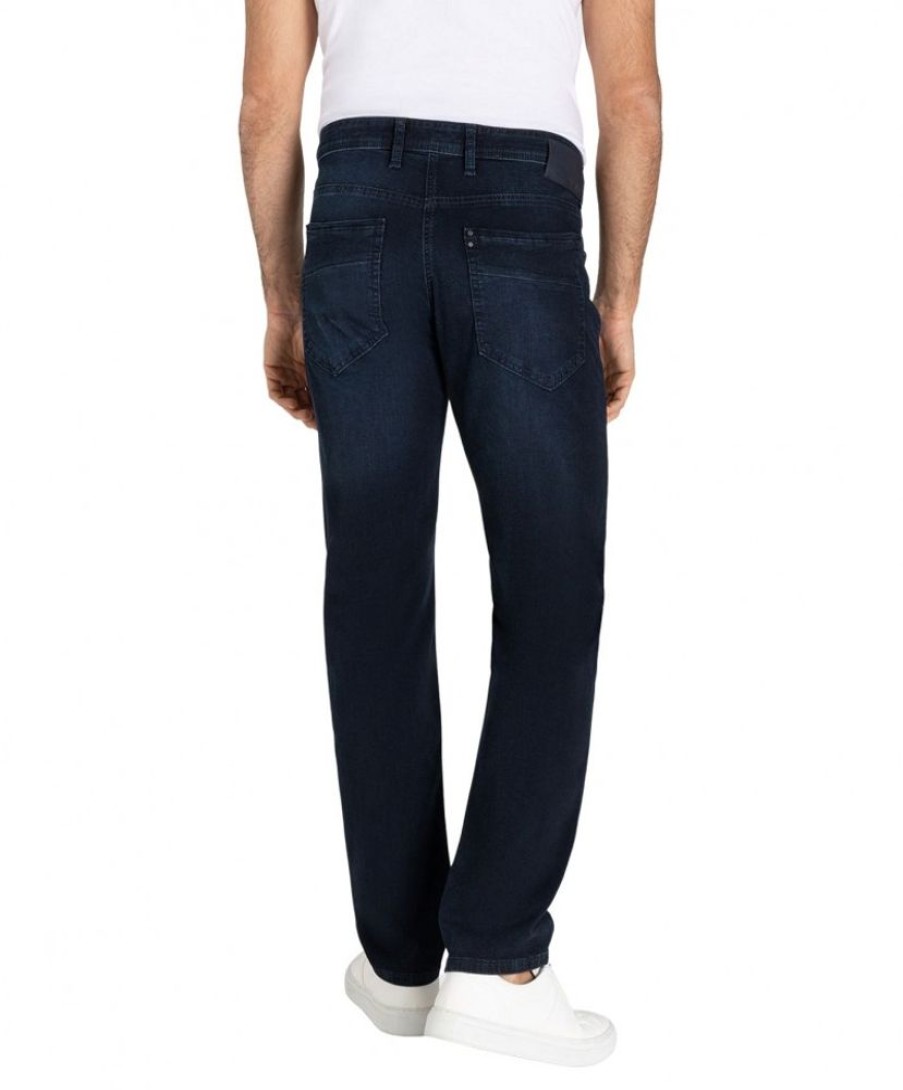 Herren MAC Straight Leg | Mac Ben Jeans Regular-Fit In Dunkelblauer Waschung