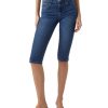 Damen Vero Moda Shorts | Vero Moda Caprijeans June In Mittelblau