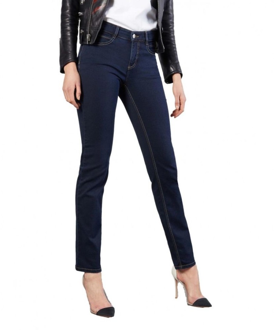 Damen MAC Slim Fit | Mac Angela Jeans Slim Fit In Dark Rinsewash