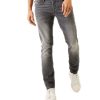 Herren Garcia Slim Fit | Garcia Herren Jeans Slim Fit Savio In Grauem Smoke Denim