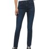 Damen Mustang Slim Fit | Mustang Shelby Jeans Slim Fit In Dunklem Blauschwarz