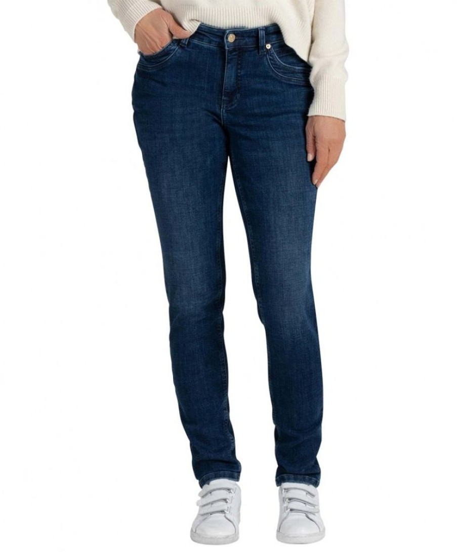 Damen MAC Regular | Mac Jeans Feminine Fit Mel In Dark Blue Modern Wash