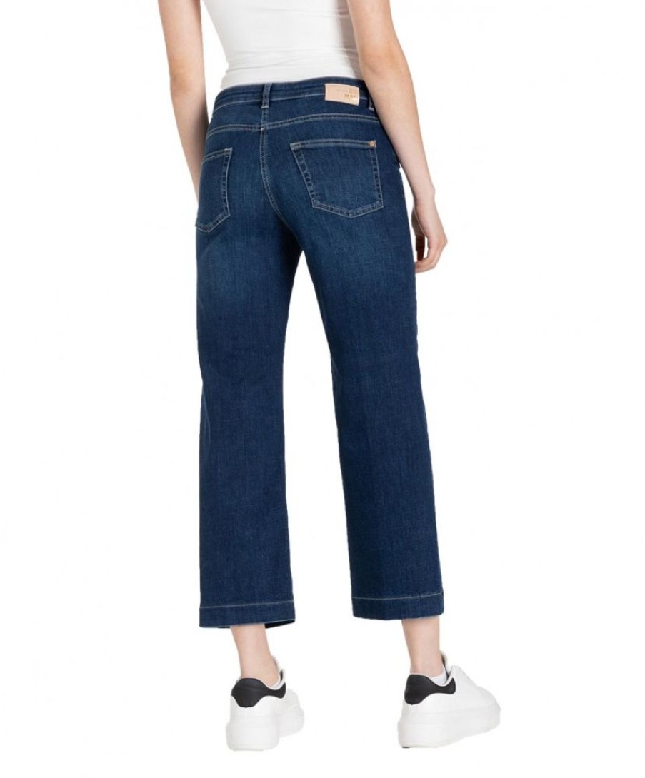 Damen MAC Regular | Mac Jeans Rich Culotte In Mittelblau Mit Culotte-Schnitt